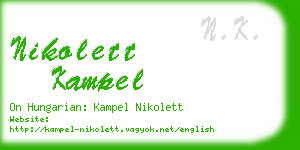 nikolett kampel business card